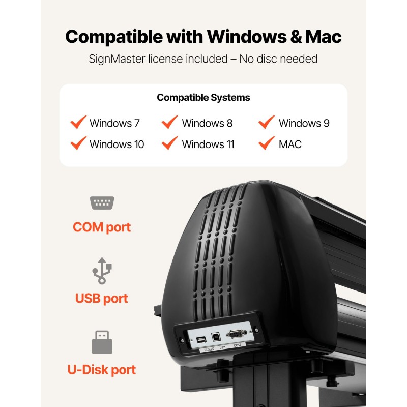 Vinyylileikkuri 1350 mm syöttöleveys 1230 mm leikkausleveys ABS-muovi ja alumiiniseosrunko kaksoisterärakenne