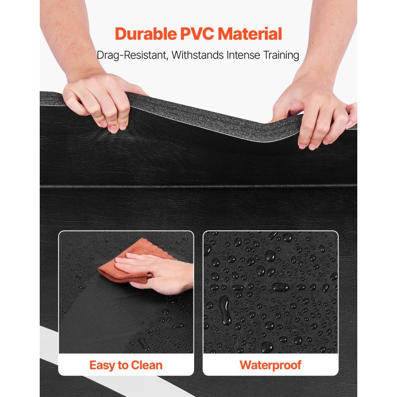 Kamppailumatto kolme kertaa kolme metriä kolme senttiä paksu XPE-vaahdosta PVC-pintainen rullattava