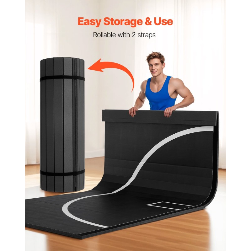 Kamppailumatto kolme kertaa kolme metriä kolme senttiä paksu XPE-vaahdosta PVC-pintainen rullattava