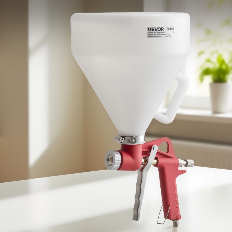 Tekstuuriruiskupistooli 4,5 L säiliö ruostumatonta terästä seinille ja katoille