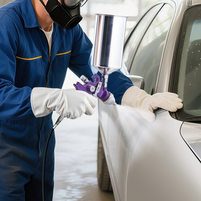 3-osainen painovoimasyöttöinen ruiskusarja 1.0/1.4/1.8 mm suuttimet 100/1000 ml kupit