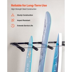 Seinäkiinnitteinen 5-tasoinen teräs lautateline musta laudoille