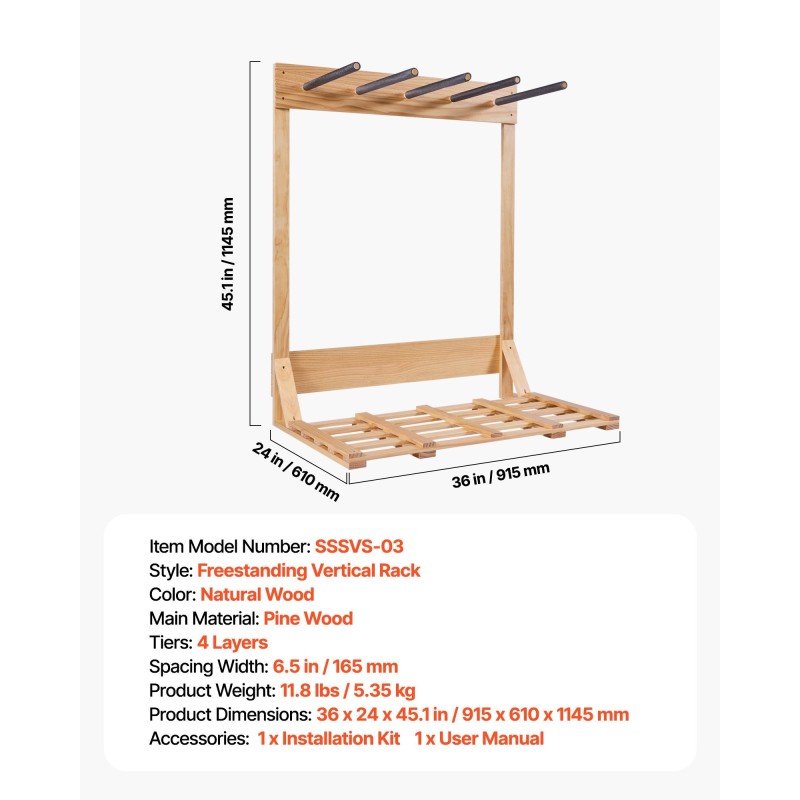 Laudateline 4-tasoinen mäntypuinen vapaasti seisova koko 915x610x1145 mm laudoille