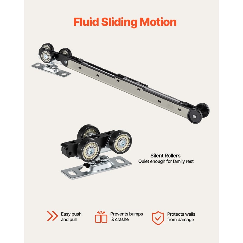 Liukuva taskuovi puu ja MDF huurrettu lasi 2035 x 765 mm valkoinen