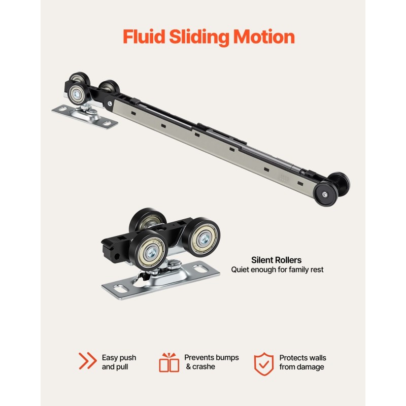 Yksittäinen liukuva taskuovi puu MDF huurrelasi valkoinen 2035x915 mm