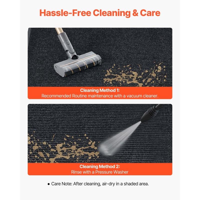 Pitkä käytävämatto polyesteri PVC-tausta 3048×914 mm harmaa