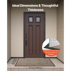 Eteismatto polyesteripinta TPE-tausta sisä- ja ulkokäyttöön 1194 x 813 mm ruskea