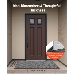 Eteismatto polyesteripinta TPE-tausta 1562×914 mm harmaa sisä- ja ulkokäyttöön