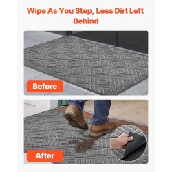 Eteismatto polyesteripinta TPE-tausta 1562×914 mm harmaa sisä- ja ulkokäyttöön