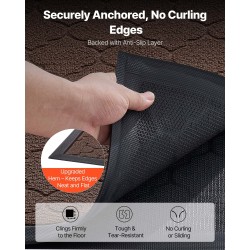 Eteismatto polypropeenipinnalla 1194 x 889 mm TPE-tausta ruskea sisä- ja ulkokäyttöön