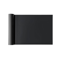 Lämpösiirtokalvorulla PVC kiiltävä musta 0,23 mm 304,8×21336 mm tekstiileille