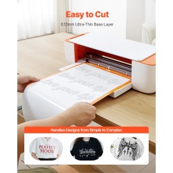 Lämmönsiirtovinylirulla PVC kiiltävä valkoinen 305 x 15240 mm 0,23 mm