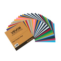 Lämpösiirtokalvopaketti PVC 30 kpl 304,8 x 304,8 mm tekstiileille kiiltävä