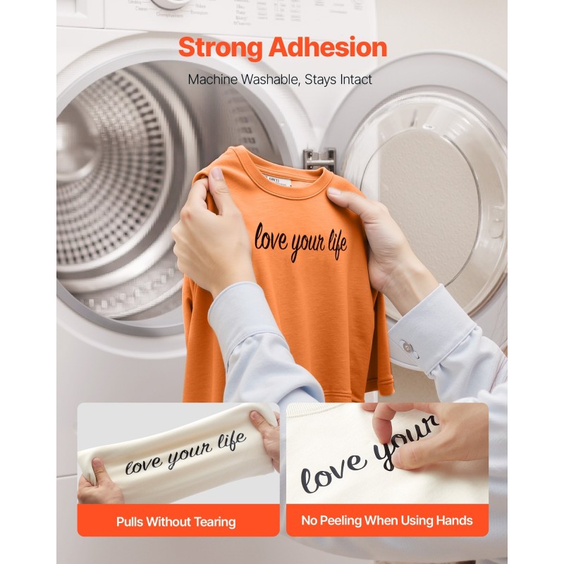 Lämpösiirtokalvorulla polyvinyylikloridi kiiltävä musta kaksitoista tuumaa kaksikymmentäviisi jalkaa tekstiileille