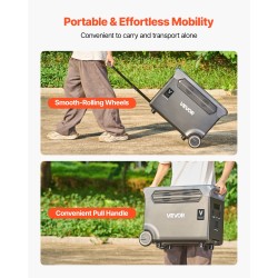 Lisäakku litiumrautafosfaatti 3840 wattituntia kannettavalle virtalähteelle