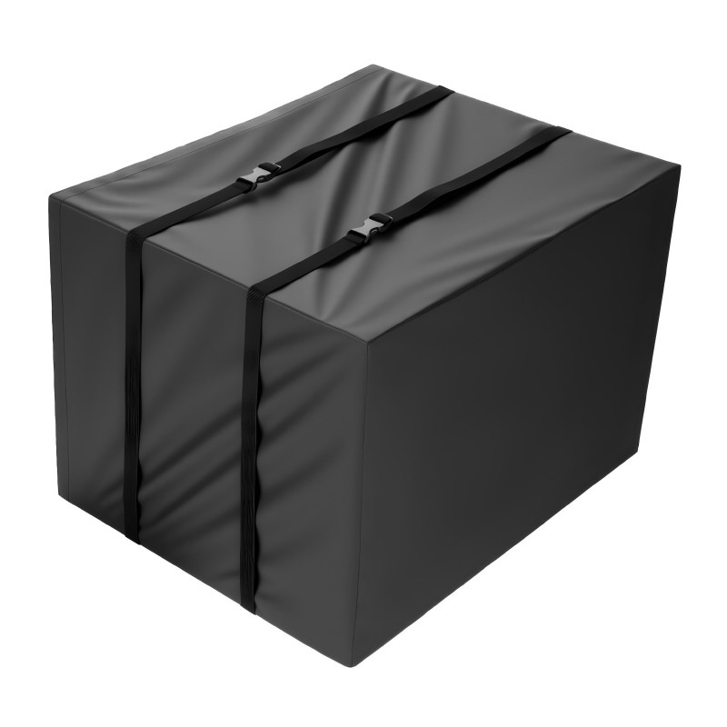 Ilmastointilaitteen suojus musta kaksikerroksinen 190T vedenpitävä tafti 530x400x380 mm