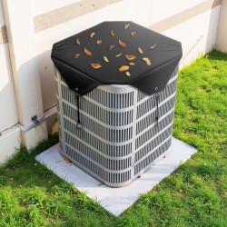 Ilmastointilaitteen ulkoyksikön suojus 190T-tafti PVC-vuori 710 x 710 mm musta