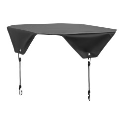 Ilmastointilaitteen ulkoyksikön suojus 190T-tafti PVC-vuori 710 x 710 mm musta