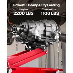 Matalaprofiilinen hydraulitunkki teräsrunko 1000 kg nostokyky 185–700 mm valurautaiset pyörät