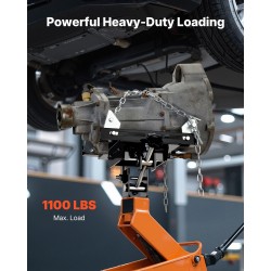 Vaihteistonostimen adapteri lattiatunkille teräsrakenne 500 kg kantavuus säädettävä alusta ketjuilla