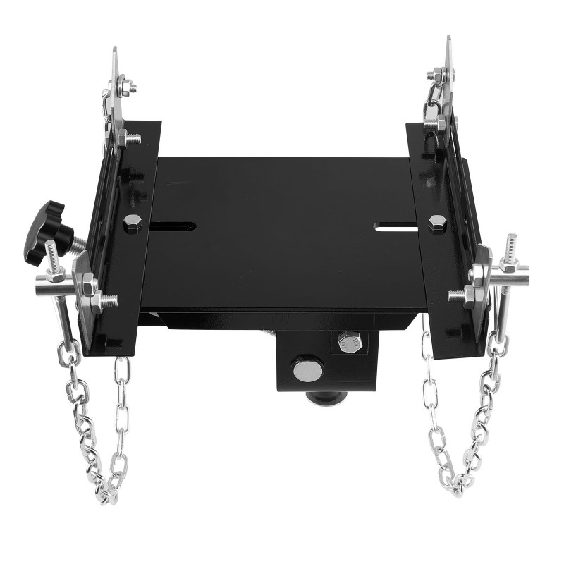Vaihteistonostimen adapteri lattiatunkille teräsrakenne 500 kg kantavuus säädettävä alusta ketjuilla