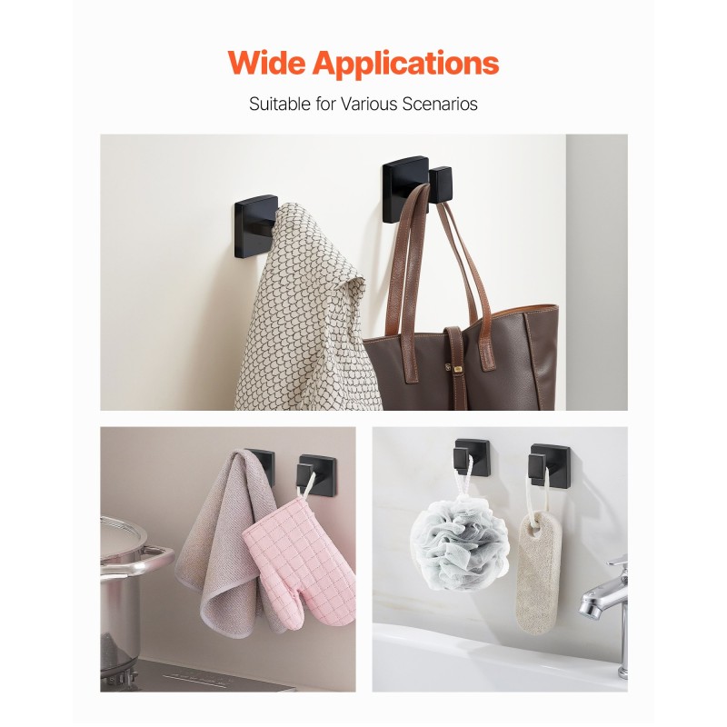 Kylpyhuonetarvikesetti 5-osainen mattamusta ruostumaton teräs 595 mm pyyhetanko