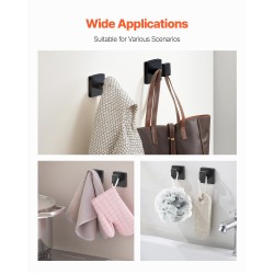 Kylpyhuonetarvikesarja 5-osainen mattamusta ruostumaton teräs 400 mm pyyhetanko seinäkiinnitteinen