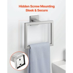 Seinään asennettava viisi-osainen kylpyhuonesetti ruostumaton teräs pyyhetanko