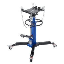 Hydraulinen vaihteistonostin teräsrunko 600 kg jalkapoljin teleskooppikorkeus 88–176 cm