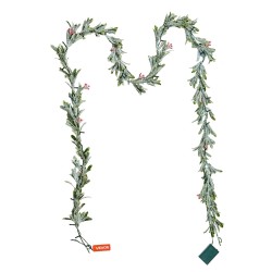 Tekohavuköynnös PE-muovista 275 cm lämpimillä LED-valoilla sisä ja ulkokäyttöön