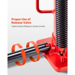 Hydraulinen ilmakäyttöinen pullotunkki 20 t 260–495 mm valurautainen ja hiiliteräksinen