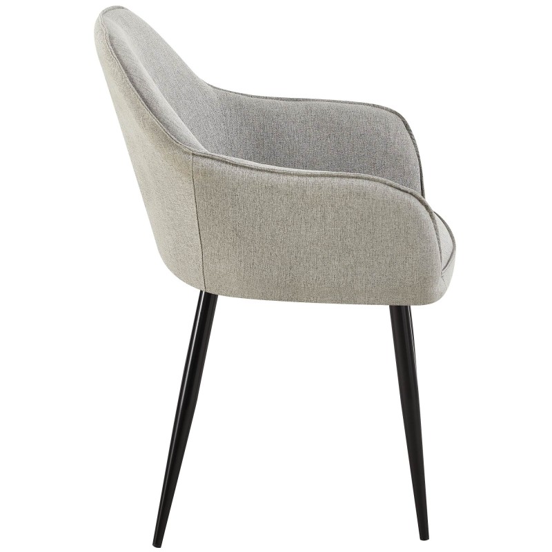 Mukava ja tyylikäs ruokailutuoli pehmustetulla istuimella ja käsinojilla