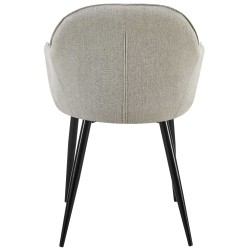 Mukava ja tyylikäs ruokailutuoli pehmustetulla istuimella ja käsinojilla