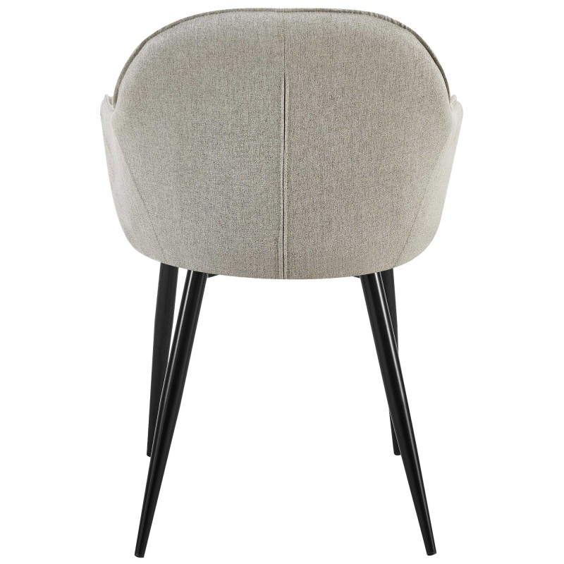 Mukava ja tyylikäs ruokailutuoli pehmustetulla istuimella ja käsinojilla