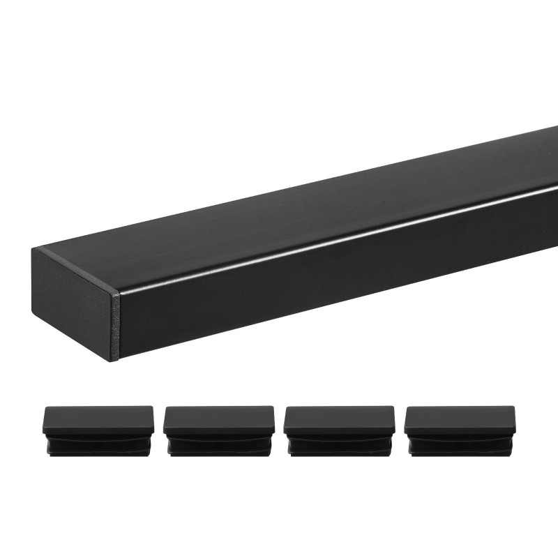 Käsijohde 304-ruostumattomasta teräksestä 1981 mm mattamusta sisä- ja ulkokäyttöön