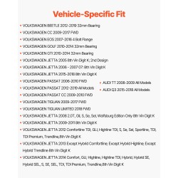 Etupyörän napayksikkö korkealujuuksinen kuulalaakeri kaksi kappaletta autokohtainen mitoitus