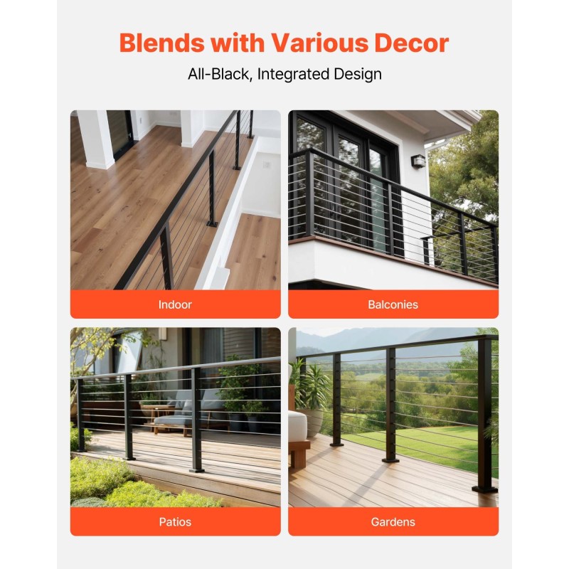 Suorat POM-muoviset kaideliittimet 2 x 1 tuuman kaiteisiin mattamusta 2 kpl