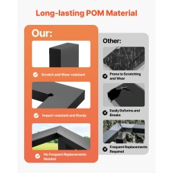 Kaidekulmaliittimet POM 2 kpl mattamusta sopii 2 x 1-tuuman kaideprofiileille