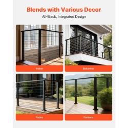 Kaidekulmaliittimet POM 2 kpl mattamusta sopii 2 x 1-tuuman kaideprofiileille