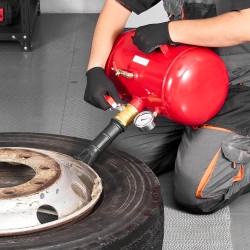 Rengashelmen täyttölaite 18,9 litraa hiiliteräs punainen tuubittomille 0,6–0,8 MPa