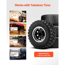 Rengasreunalukituksen täyttölaite 37,9 l hiiliteräs enintään 622 mm renkaisiin