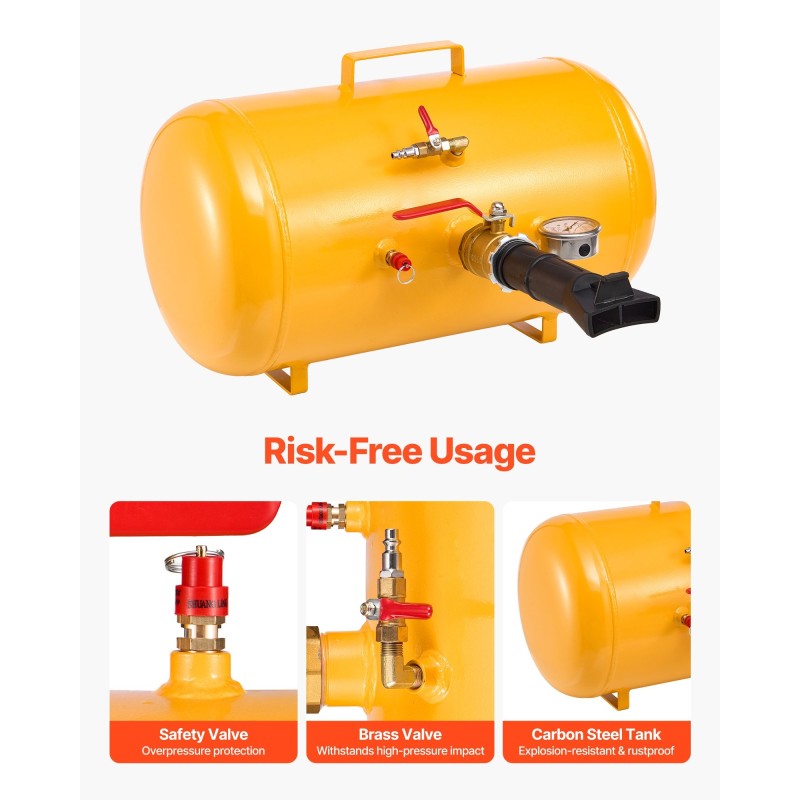 Rengasreunalukituksen täyttölaite 37,9 l hiiliteräs enintään 622 mm renkaisiin