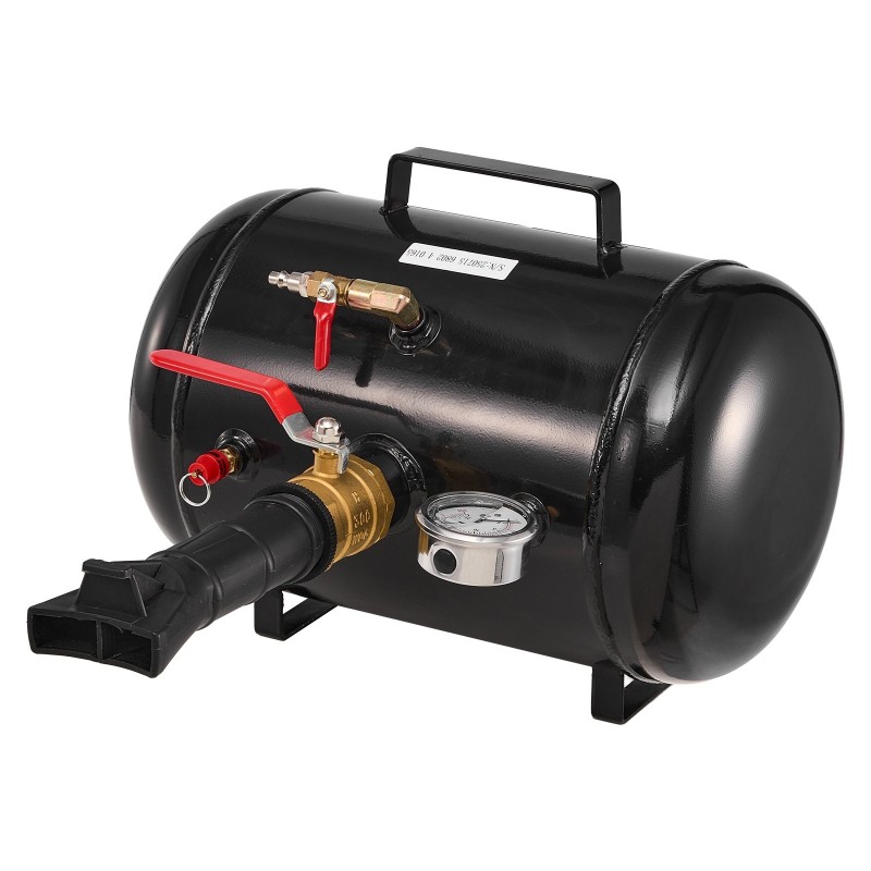 Renkaan istutuslaite 18,9 l hiiliteräksinen säiliö putkettomille renkaille enintään 22,5 tuumaa