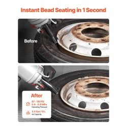 Rengashelman asetin 12 L alumiiniseoksinen kannettava putkittomille renkaille