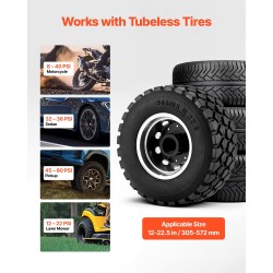 Rengashelman asetin 12 L alumiiniseoksinen kannettava putkittomille renkaille