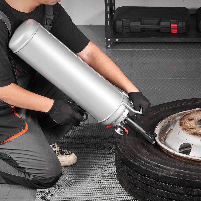 Rengashelman asetin 12 L alumiiniseoksinen kannettava putkittomille renkaille