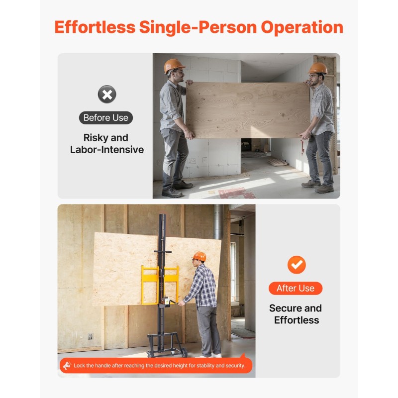 Kipsilevyjen nostoalusta teräs 68 kg maksimilevykoko 1219 x 4878 mm pyörillä