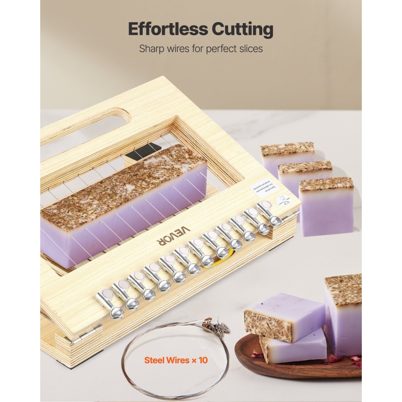 Saippualeikkuri puurunko kahdentoista palan lankaleikkuri silikonimuotolla noin yhden tuuman palat