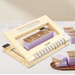 Saippualeikkuri puurunko kahdentoista palan lankaleikkuri silikonimuotolla noin yhden tuuman palat