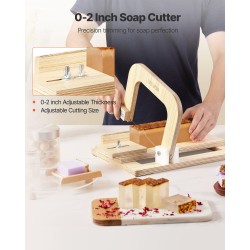 Saippualeikkuri puurunko 201 ruostumatonta terästä säädettävä 0–2 tuumaa silikonimuotti